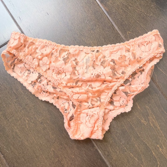Underprotection 'Kira' longline lace bralette and panty, blush, S - Picture 11 of 16